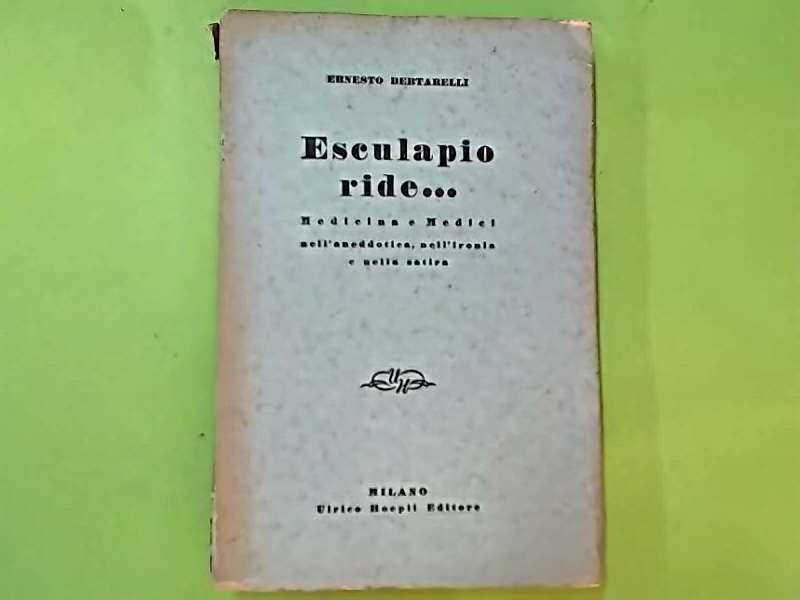 ESCULAPIO RIDE BERTARELLI HOEPLI