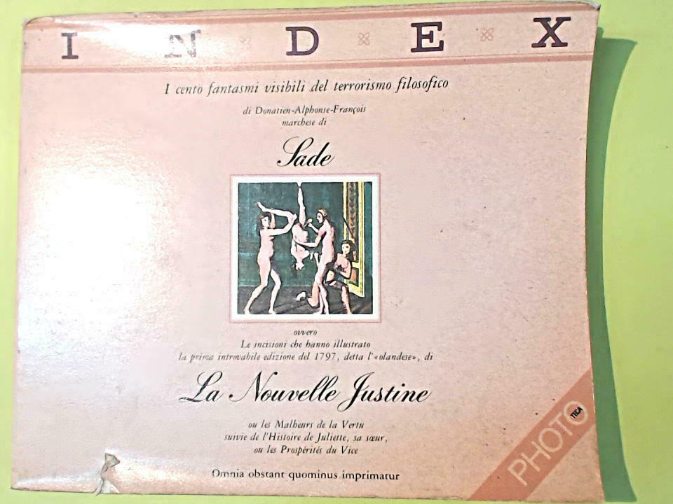 LA NOUVELLE JUSTINE DE SADE INDEX PHOTO
