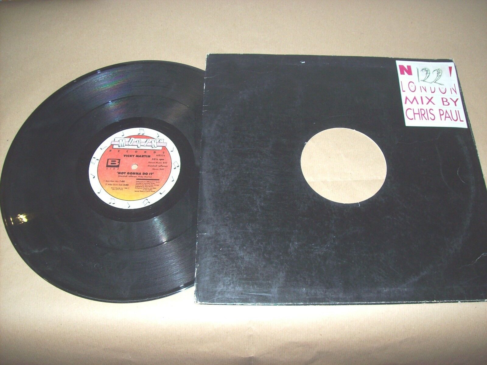 VICKY MARTIN NOT GONNA DO IT MOVIN RECORDS MR 004 33 GIRI 1988