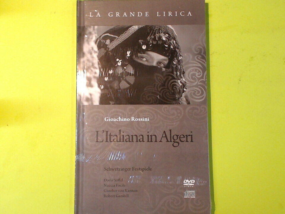 L'ITALIANA IN ALGERI GIOACCHINO ROSSINI LA GRANDE LIRICA LIBRO DVD COMPACT DISC