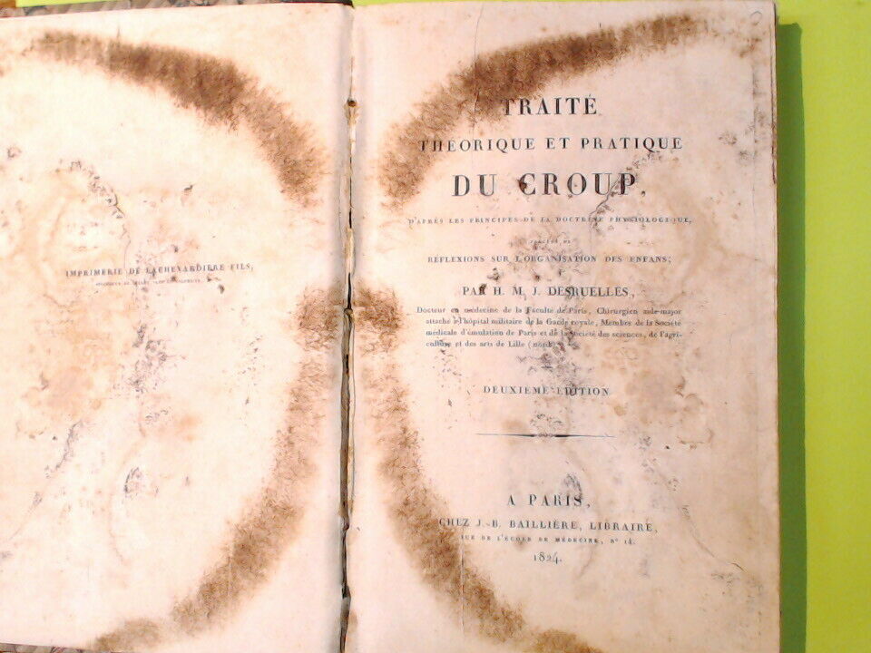 TRAITE THEORIQUE ET PRATIQUE DU CROUP - immagine 3