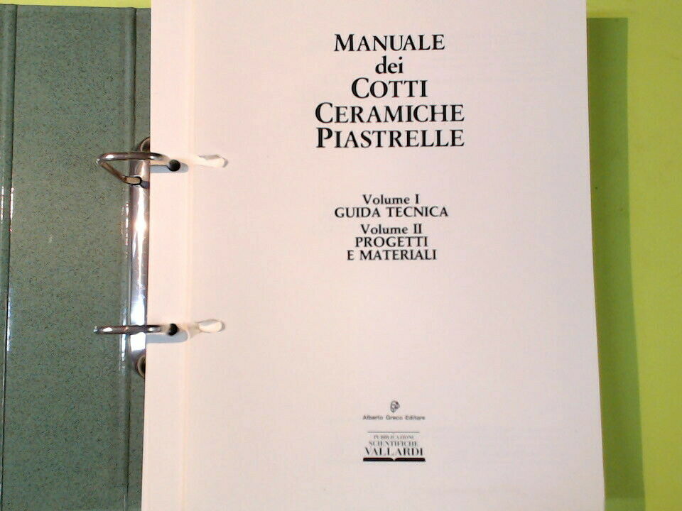 MANUALE DEI COTTI CERAMICHE E PIASTRELLE VOL I E II + COFANETTO VALLARDI - immagine 4