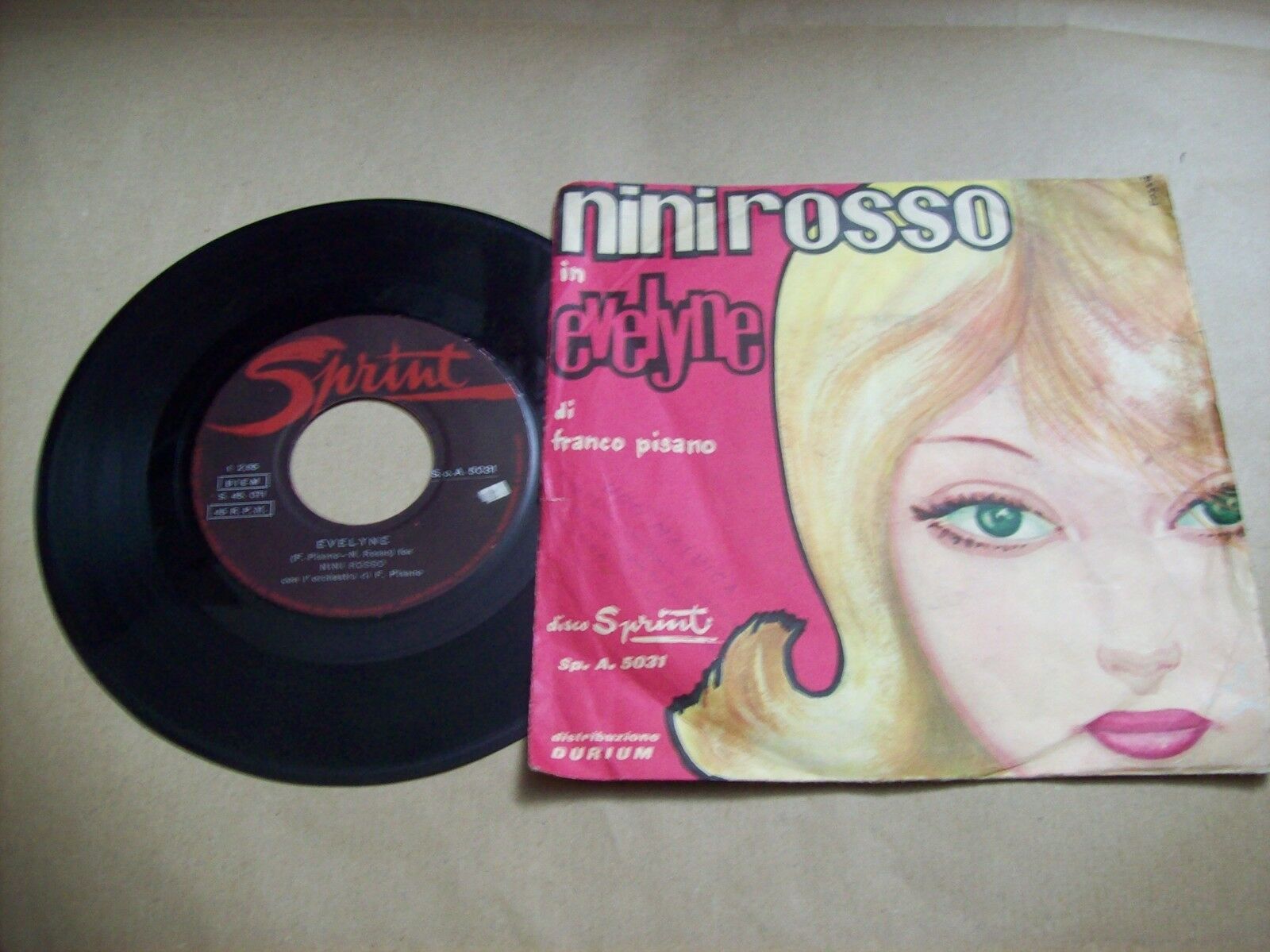 NINI ROSSO EVELYNE / QUEL VAGABONDO SPRINT SP A 5031 45 GIRI 7 pollici