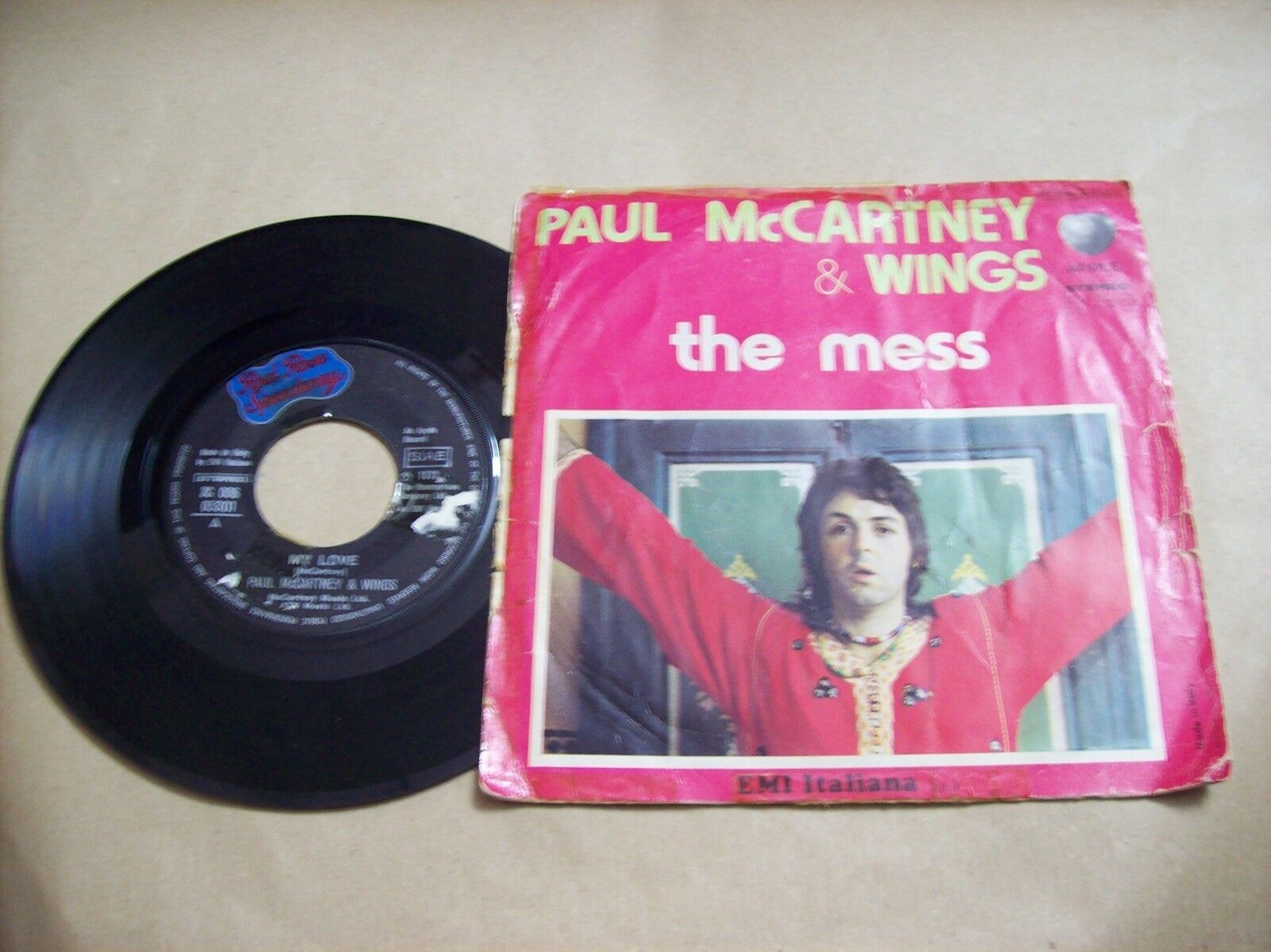 PAUL MC CARTNEY & WINGS THE MESS / MY LOVE RED ROSE SPEEDWAY 3C 006 05301