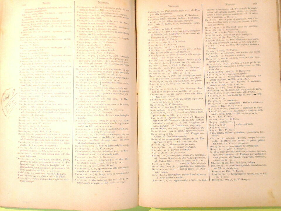 VOCABOLARIO GRECO ITALIANO PECHENINO TIPOGRAFIA SALESIANA 1893 - immagine 7