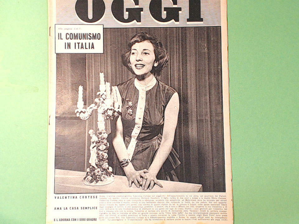 OGGI SETTIMANALE DI POLITICA ATTUALITA' E CULTURA MARZO 1954 N 9