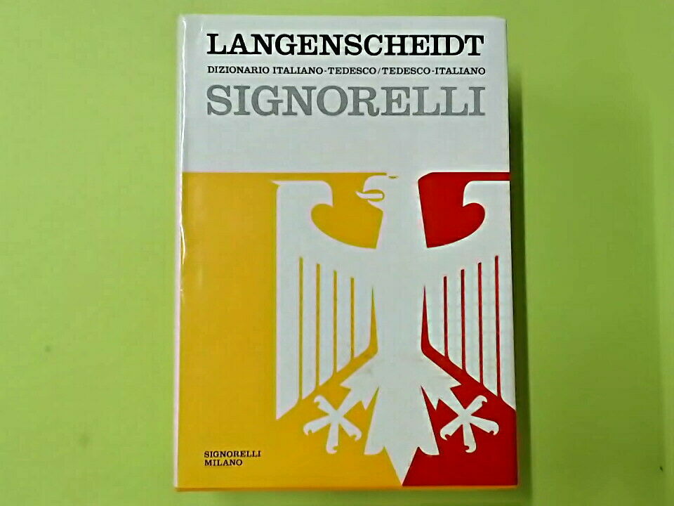 DIZIONARIO ITALIANO TEDESCO TEDESCO ITALIANO LALNGENSCHEIDT SIGNORELLI 1985