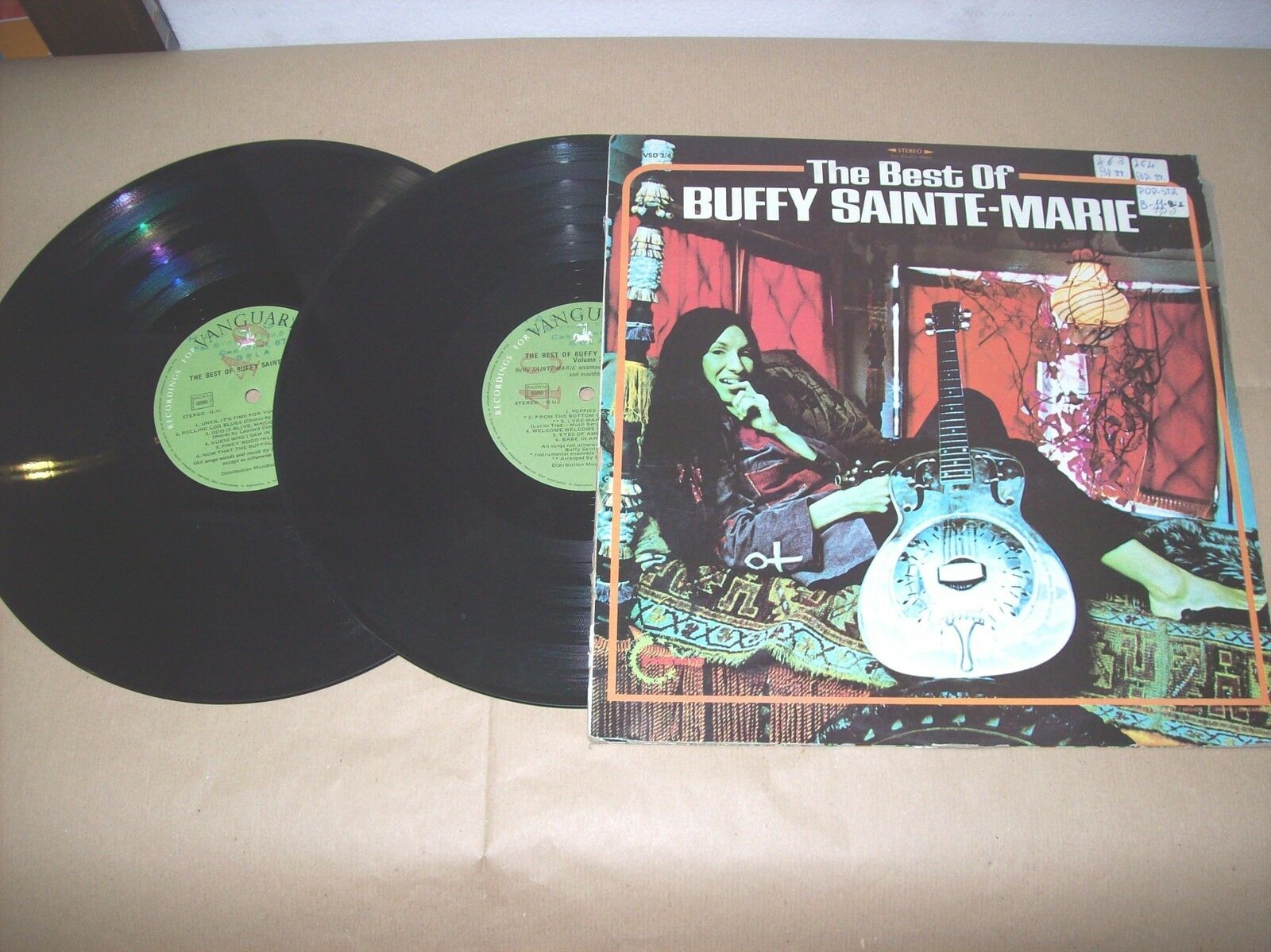 THE BEST OF BUFFY SAINTE MARIE 2 LP VANGUARD VSD 3/4 33 GIRI 1970