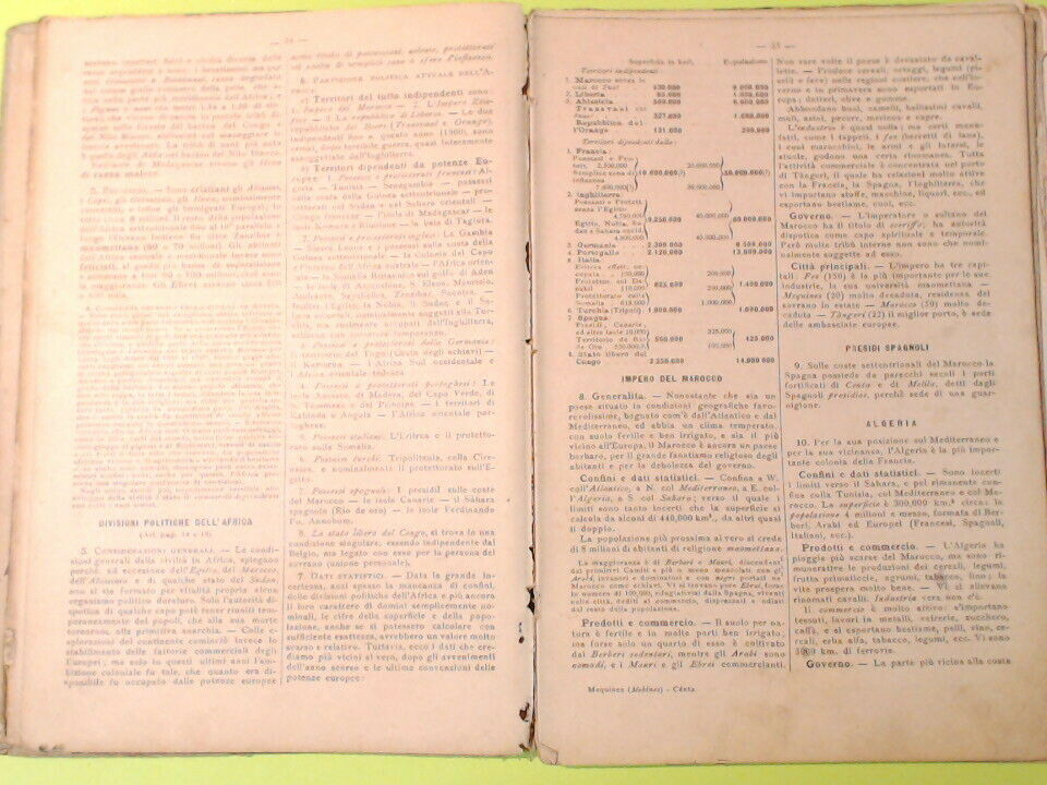 GEOGRAFIA MODERNA TESTO ATLANTE SCOLASTICO FASCICOLO III 1900 - immagine 4
