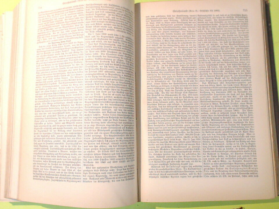 MEYERS KONVERSATIONS LEXIKON 7 GE - HA BIBLIOGRAPHISCHEN INSTITUTS 1887 - immagine 7