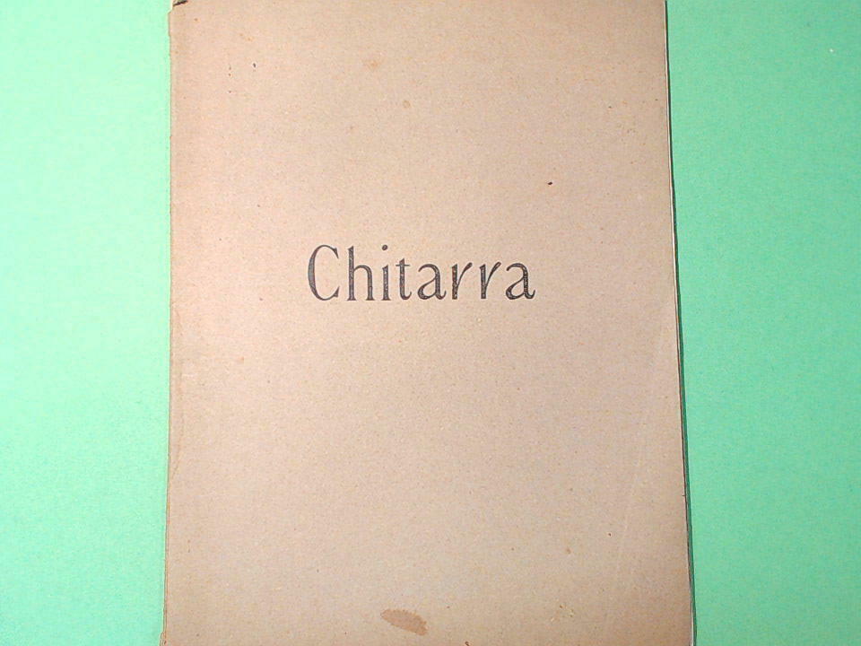 CHITARRA CHANT DE CONDOLIERS LIRE D'ARGENTO ECC EDIZIONI RICORDI
