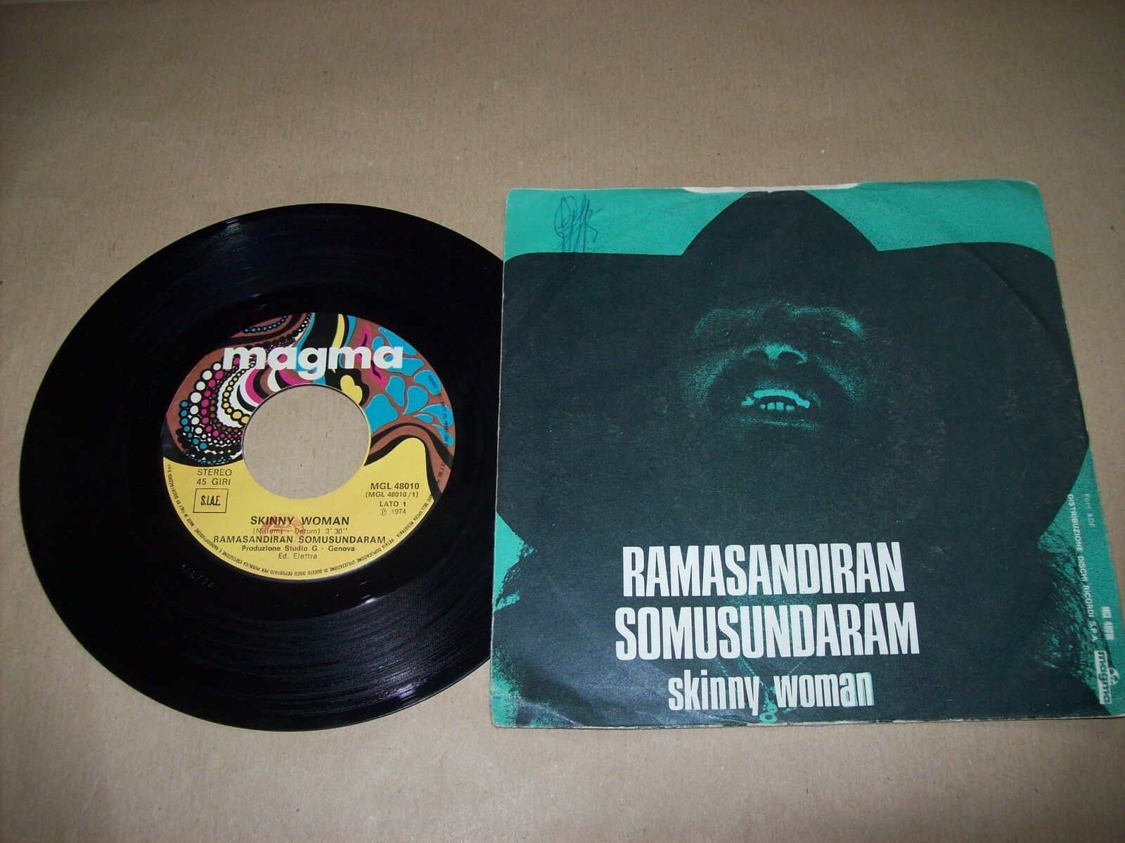 RAMASANDIRAN SOMUSUNDARAM SKINNY WOMAN / SHANGAI MGL 18010 45 GIRI 1974