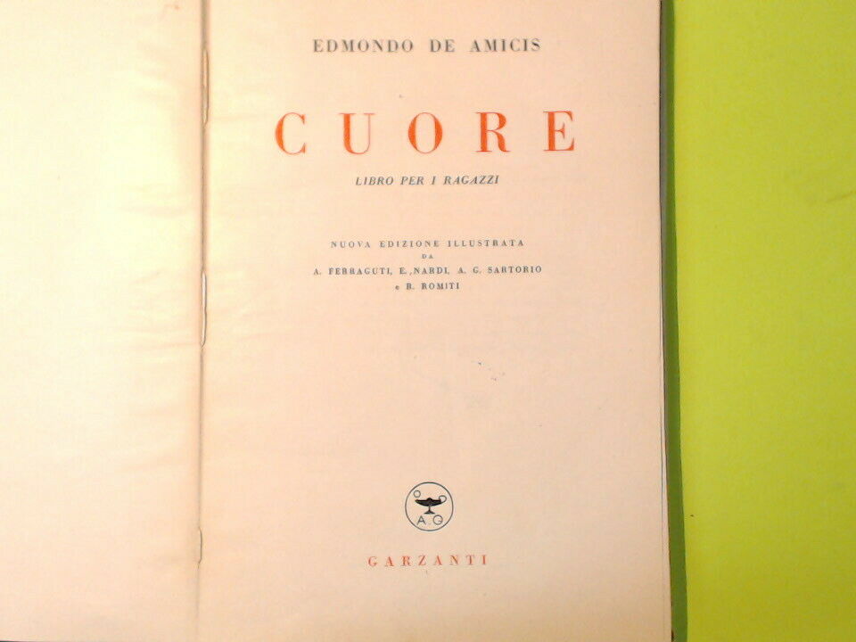 CUORE EDMONDO DE AMICIS GARZANTI 1948 - immagine 4
