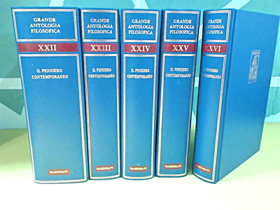 IL PENSIERO CONTEMPORANEO GRANDE ANTOLOGIA FILOSOFICA 5 VOLUMI MARZORATI
