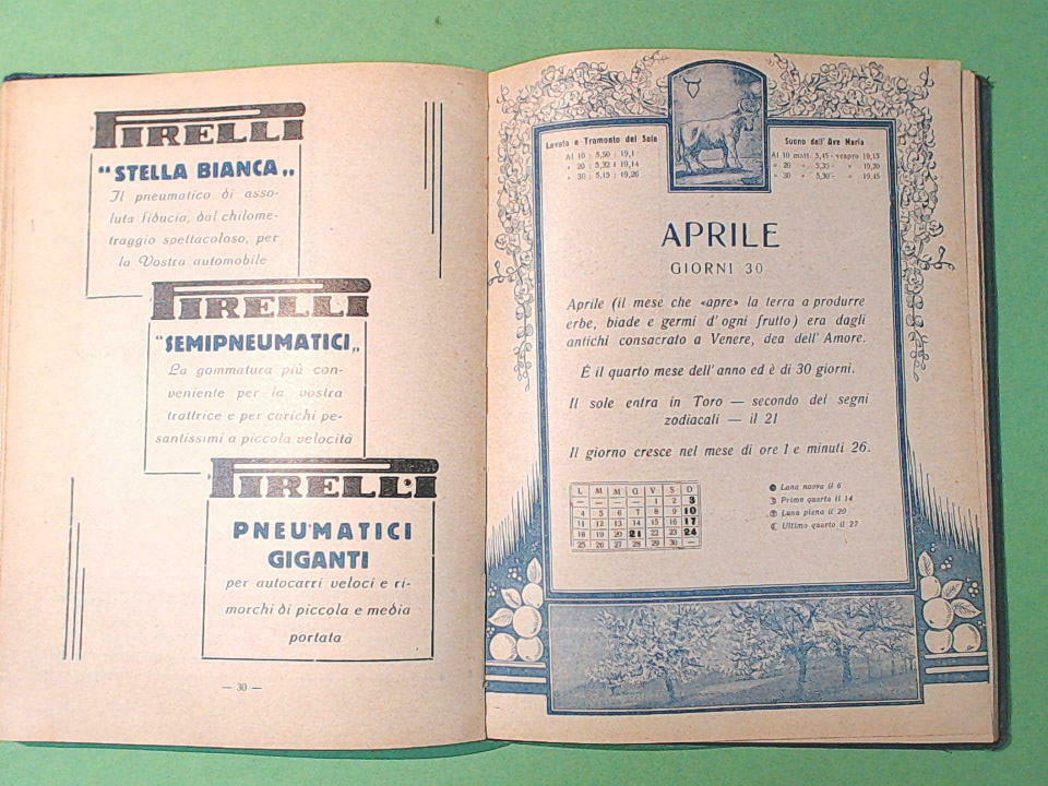 IL CALENDARIO DELL'AGRICOLTORE 1932 FIAT - immagine 3