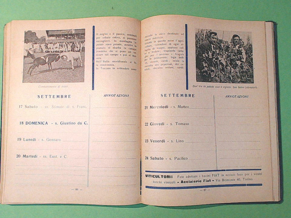IL CALENDARIO DELL'AGRICOLTORE 1932 FIAT - immagine 5