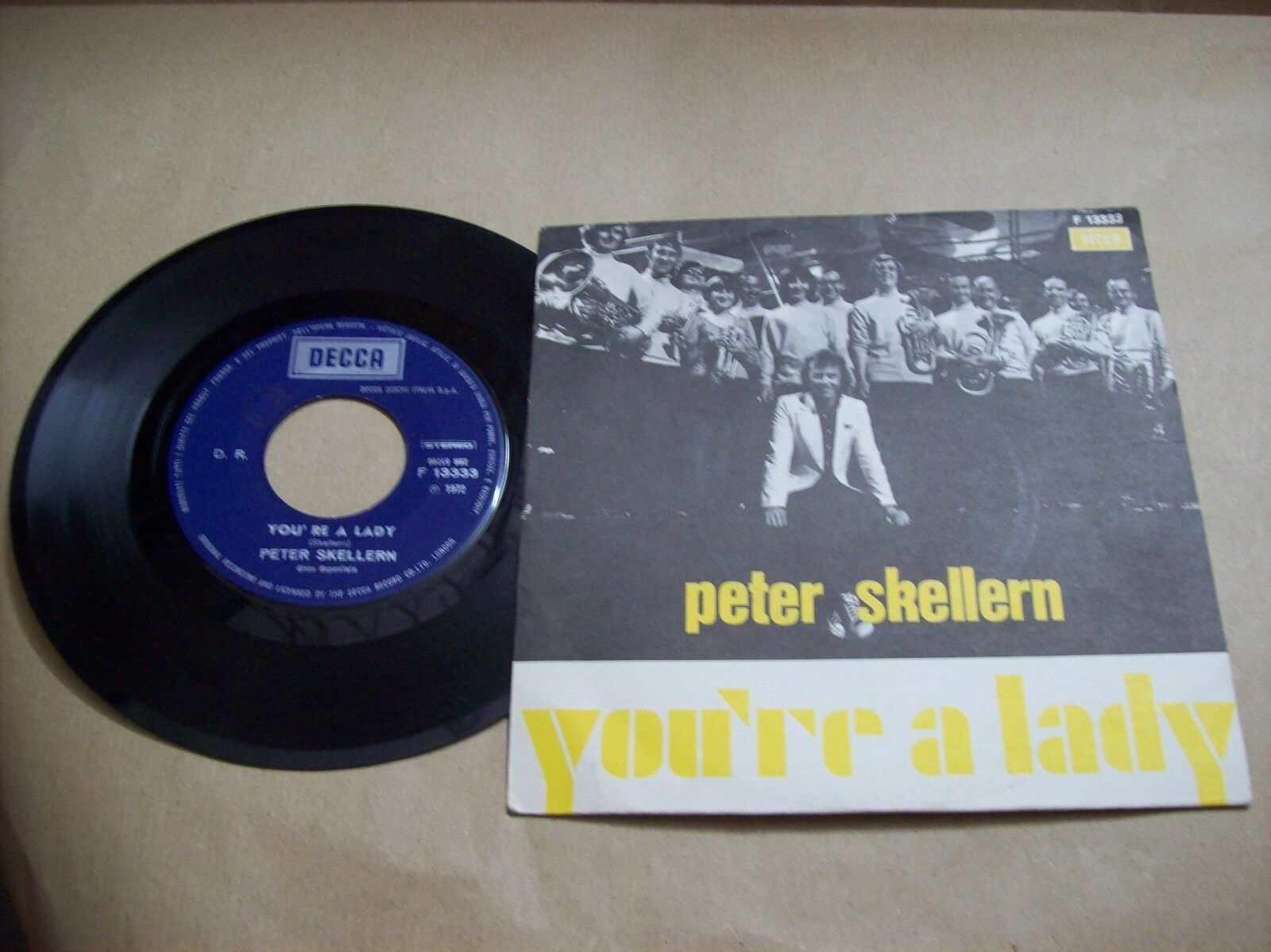 PETER SKELLERN YOU'RE A LADY / MANIFESTO DECCA F 13333 45 GIRI 1972