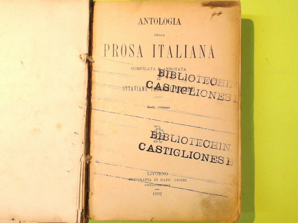 ANTOLOGIA DELLA PROSA ITALIANA - immagine 5