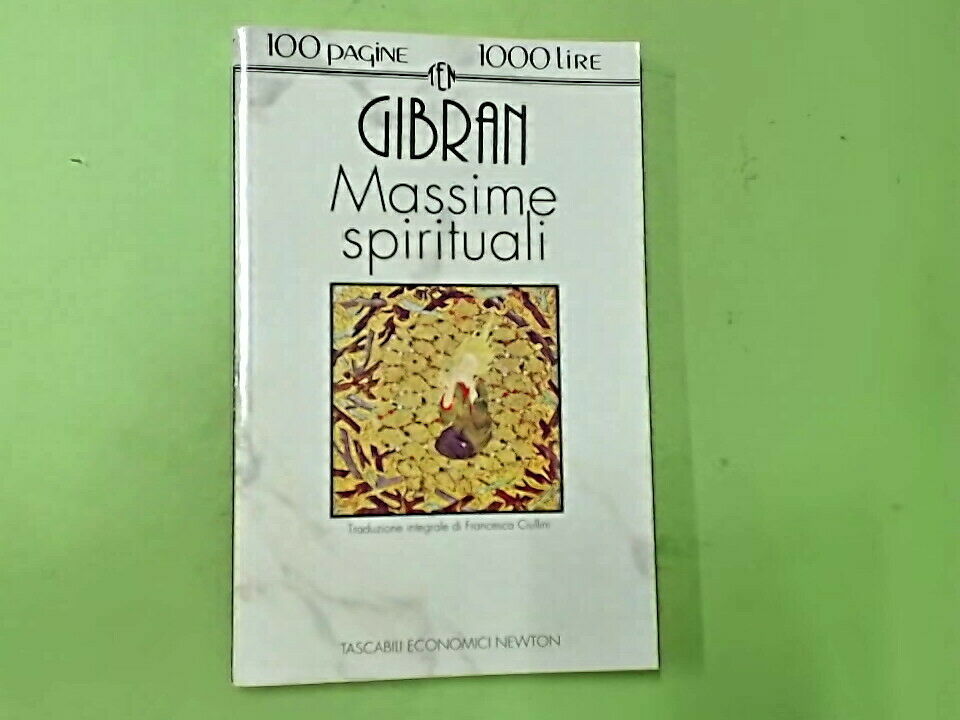 MASSIME SPIRITUALI GIBRAN TASCABILI ECONOMICI NEWTON