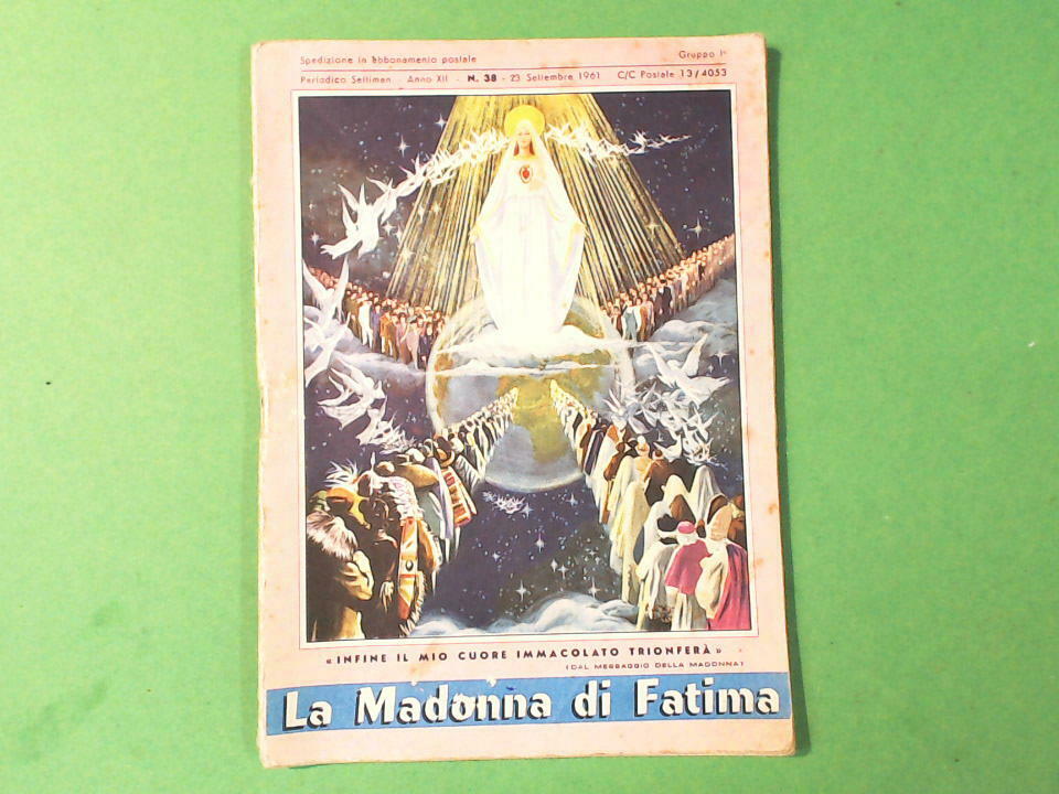 LA MADONNA DI FATIMA PERIODICO SETTIMANALE N38 1961