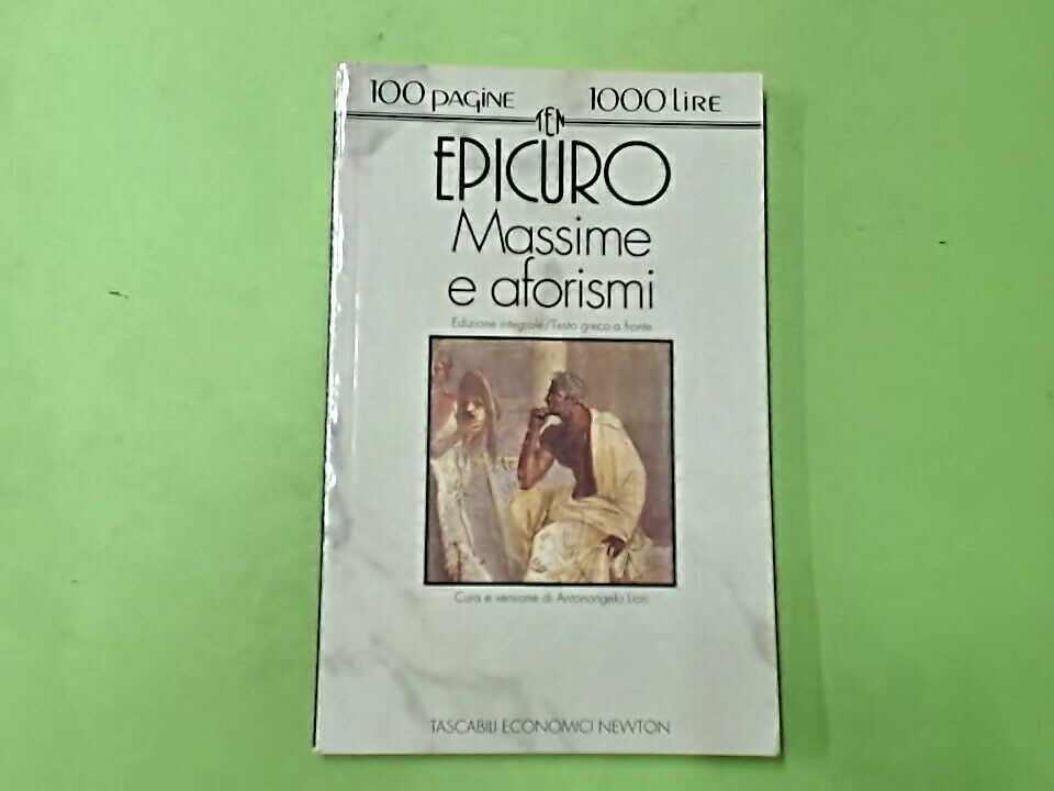EPICURO MASSIME E AFORISMI TASCABILI ECONOMICI NEWTON