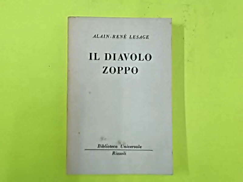 IL DIAVOLO ZOPPO LESAGE BIBLIOTECA UNIVERSALE RIZZOLI 1956