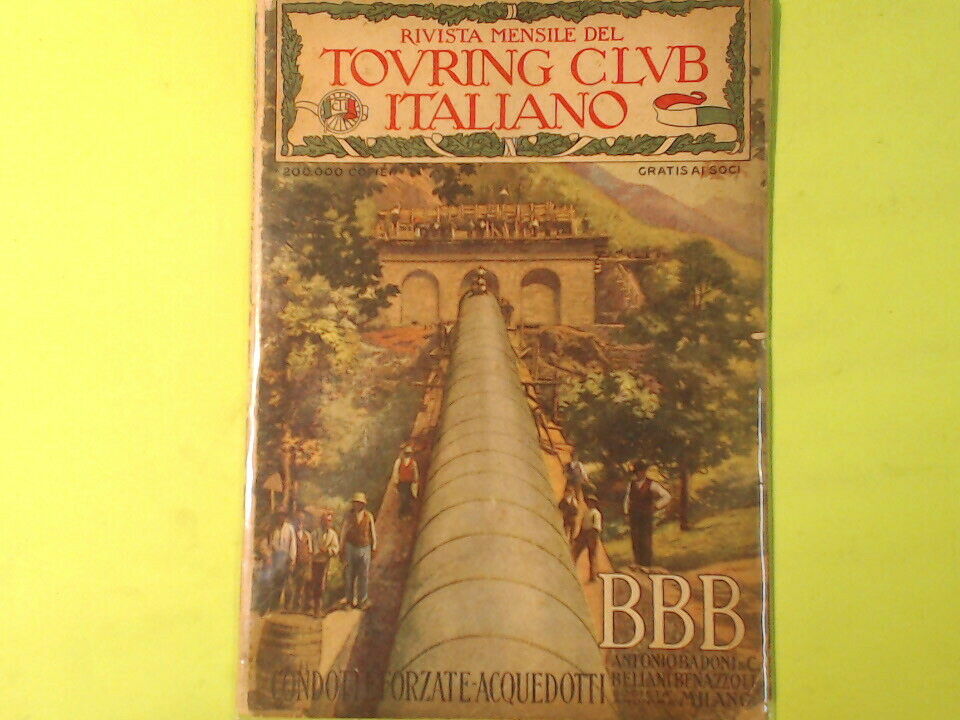 RIVISTA MENSILE TOURING CLUB ITALIANO GENNAIO - FEBBRAIO 1919 N. 1