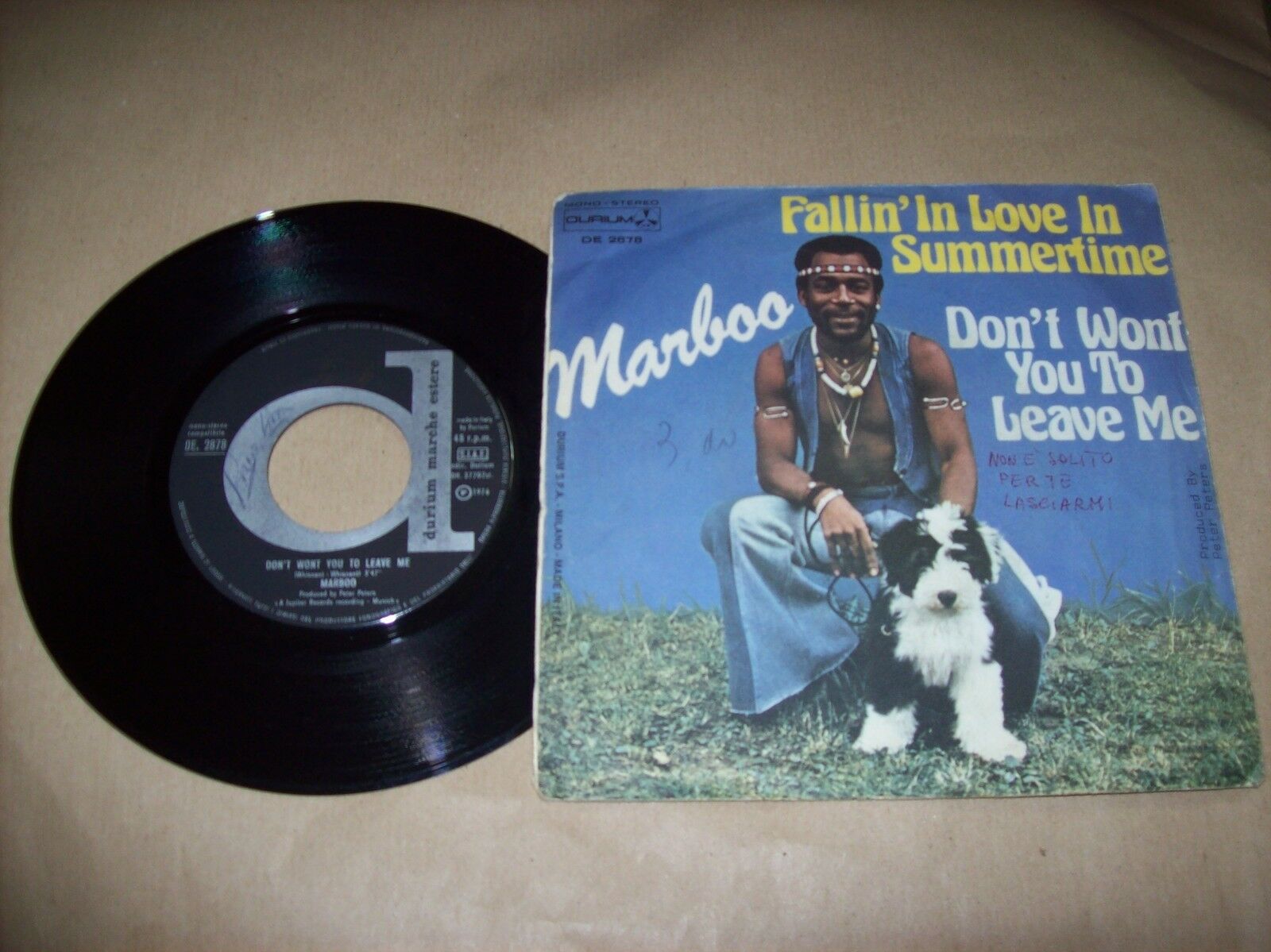 MARBOO FALLIN' IN LOVE IN SUMMERTIME / DON'T WONT YOU TO LEAVE ME DURIUM DE 2878