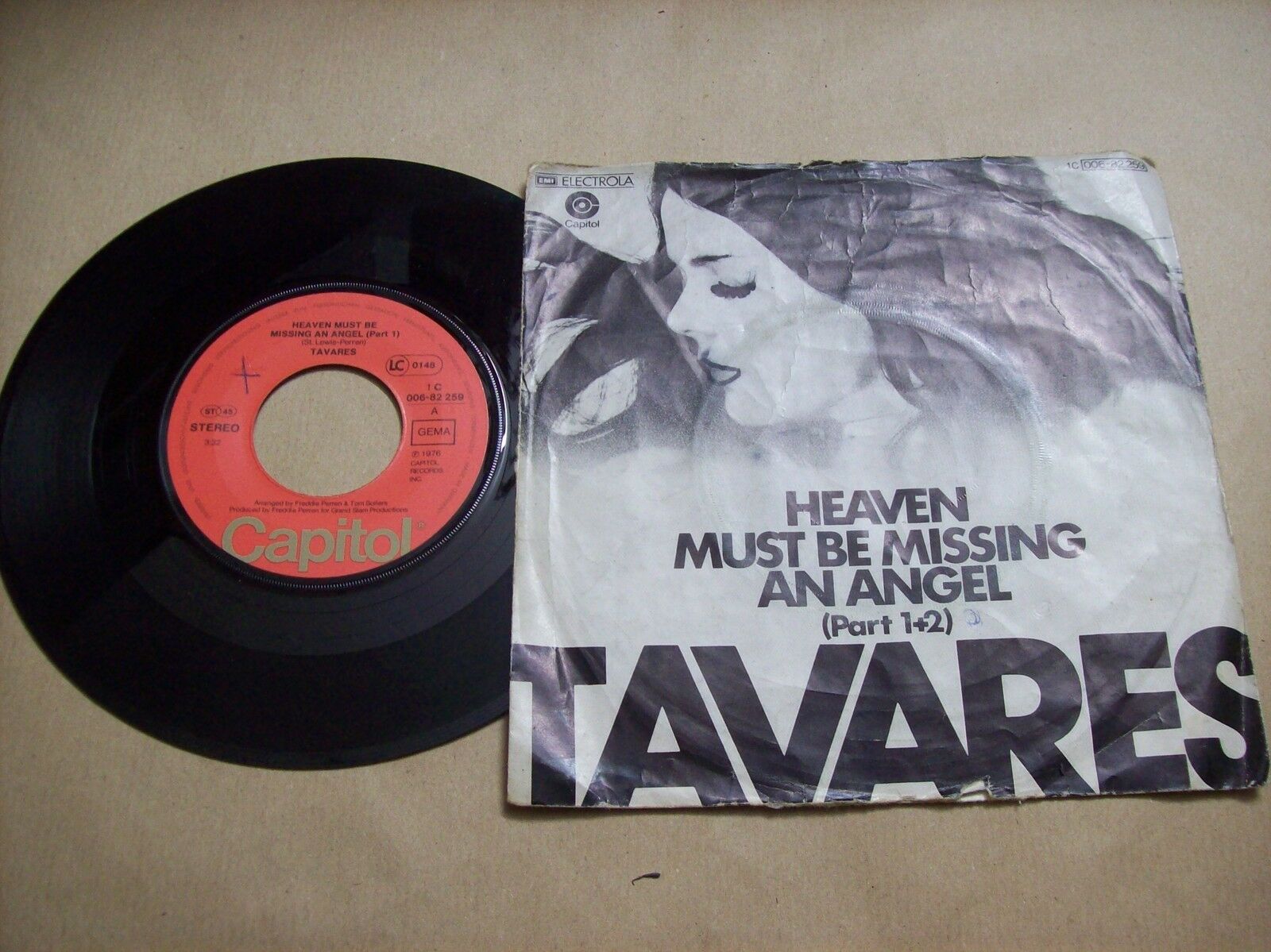 TAVARES HEAVEN MUST BE MISSING AN ANGEL PART 1 & 2 CAPITOL 1C 006 82 259 45 GIRI