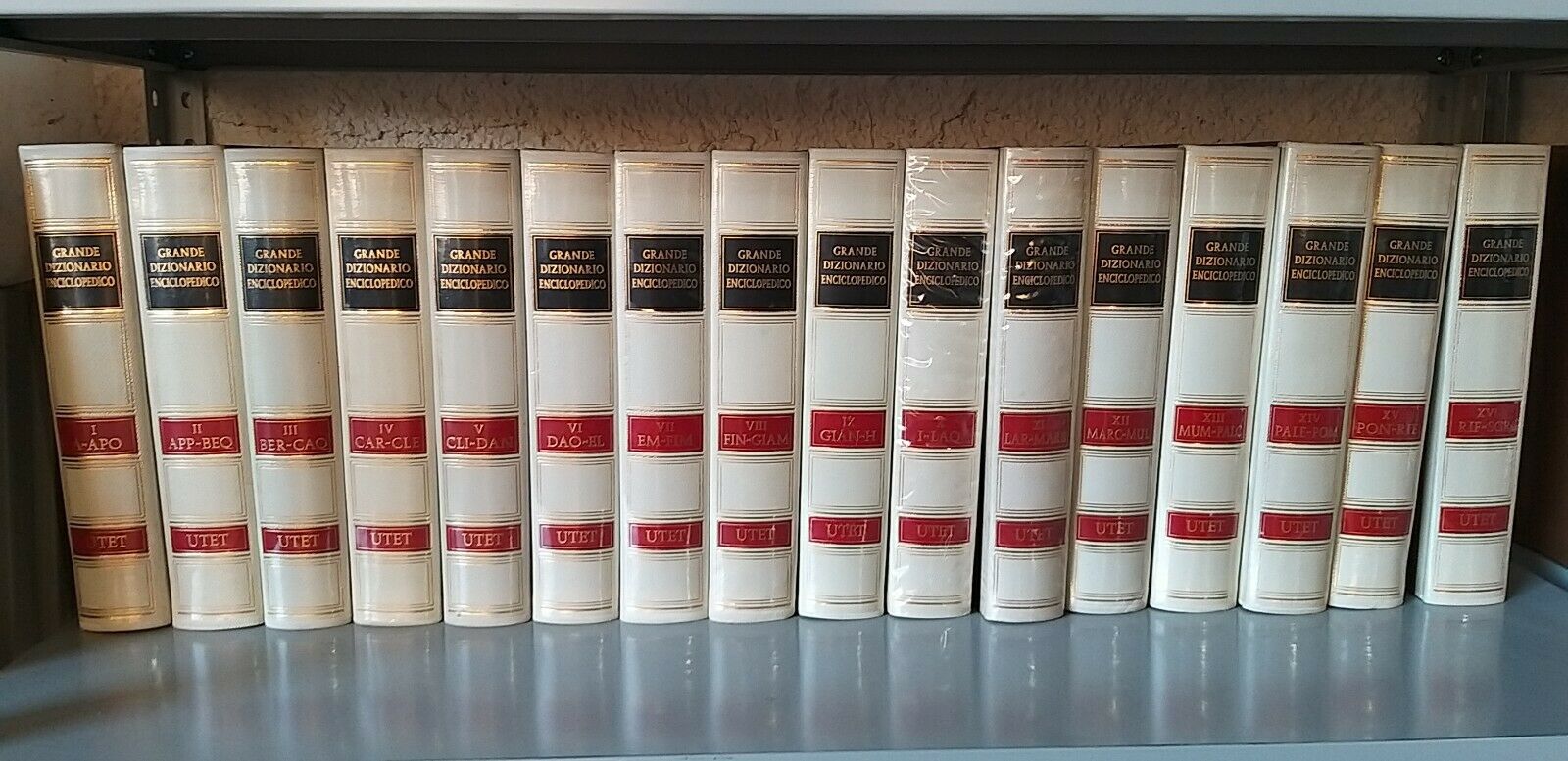 GRANDE DIZIONARIO ENCICLOPEDICO UTET 19 VOLL A-Z + INDICE E ATLANTI+APPENDICE