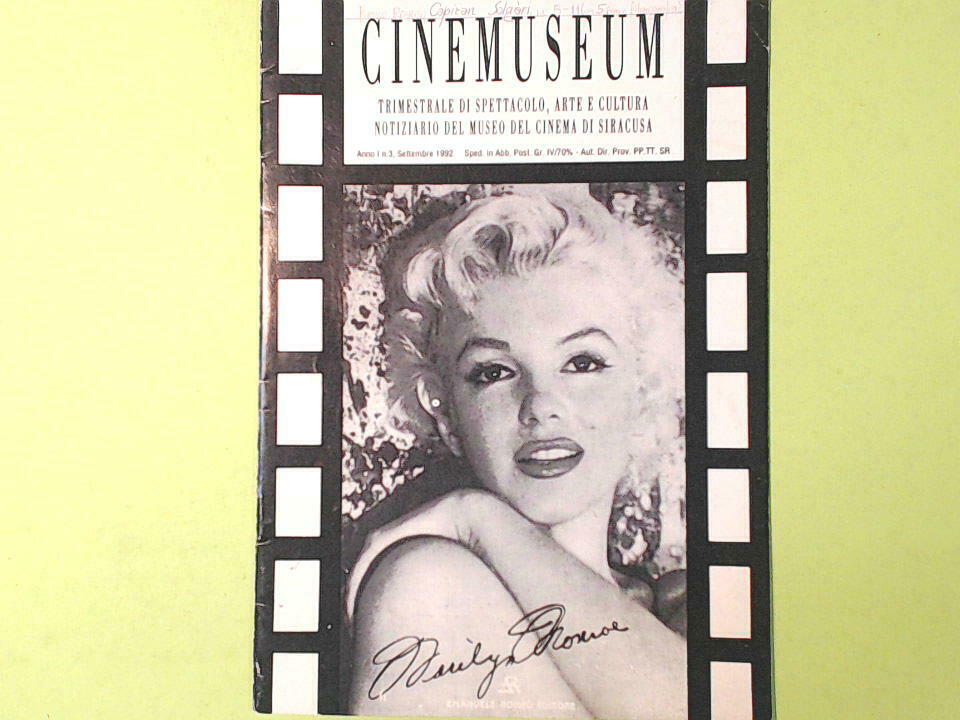 CINEMUSEUM TRIMESTRALE DI SPETTACOLO ARTE E CULTURA SETTEMBRE 1992 N 3
