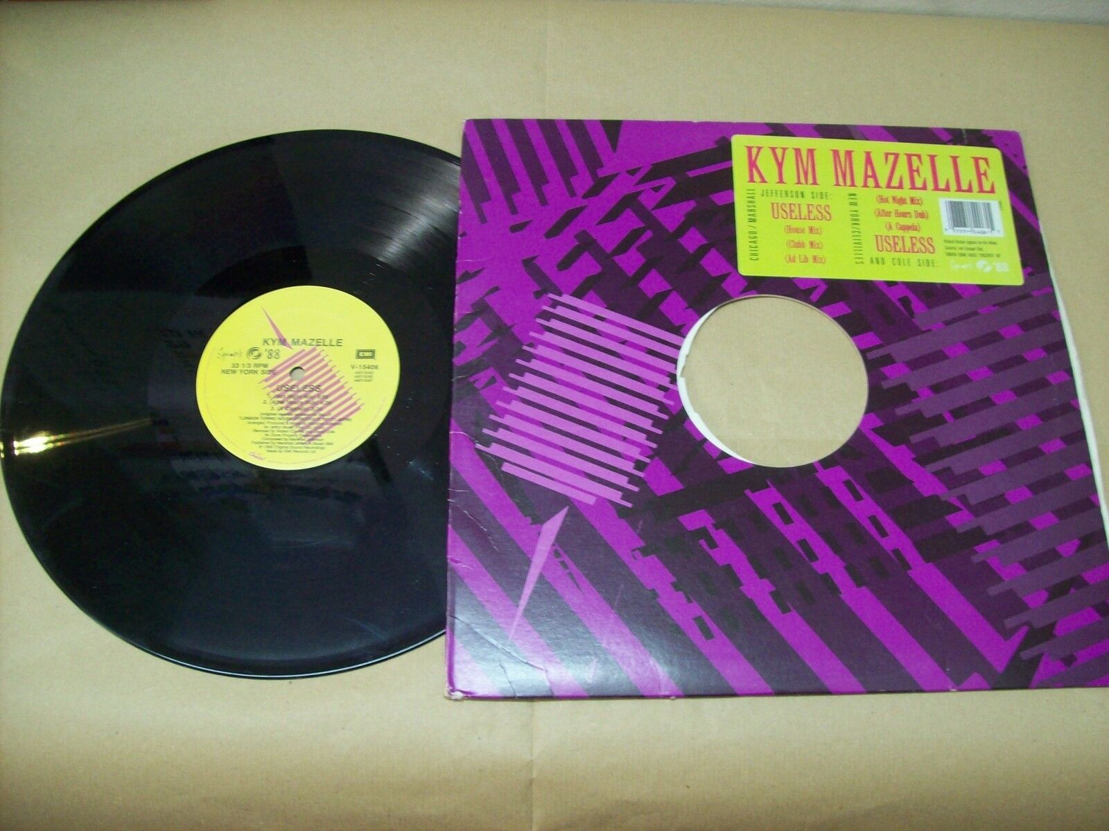 KYM MAZELLE USELESS CAPITOL RECORDS V 15406 33 GIRI 1988