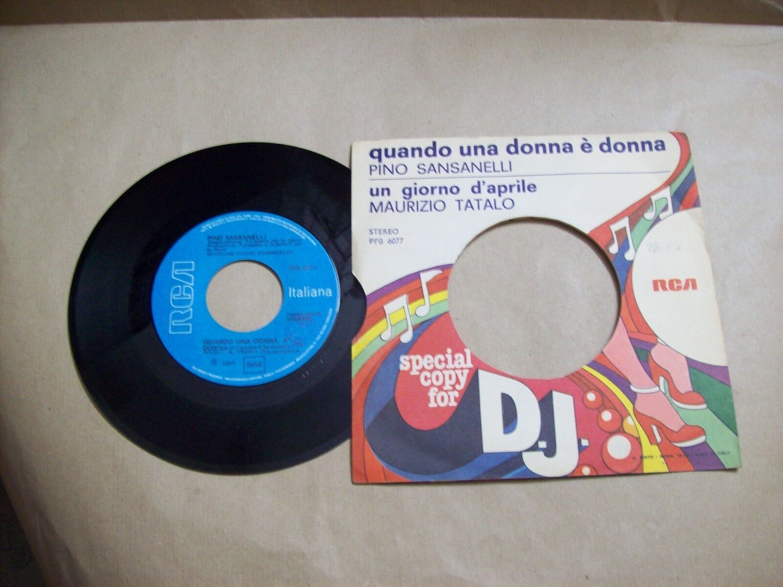 MAURIZIO TATALO / PINO SANSANELLI UN GIORNO D'APRILE/QUANDO UNA DONNA PPB 6077