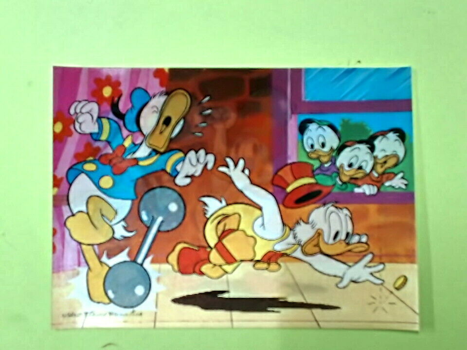 CARTOLINA LENTICOLARE DISNEY ZIO PAPERONE PAPERINO