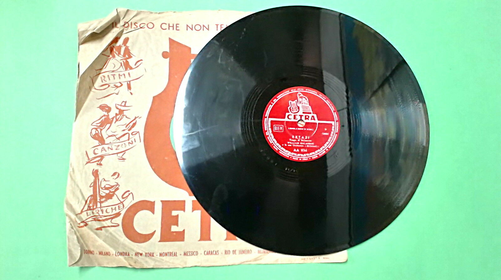 GALASSINI EXTASI / IL VALZER DI NATASCIA AA 854 78 GIRI CETRA