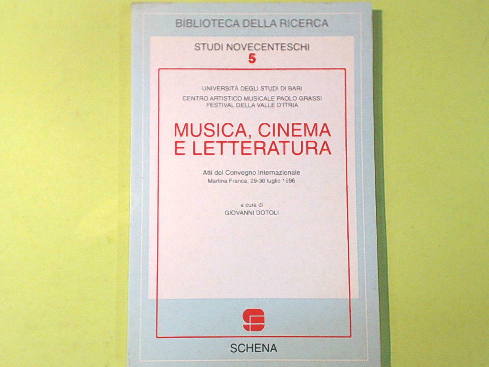 MUSICA CINEMA E LETTERATURA