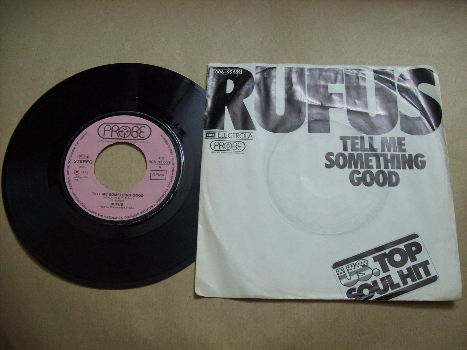 RUFUS TELL ME SOMETHING GOOD SMOKIN' ROOM PROBE 1C 006 95 659 45 GIRI 1974