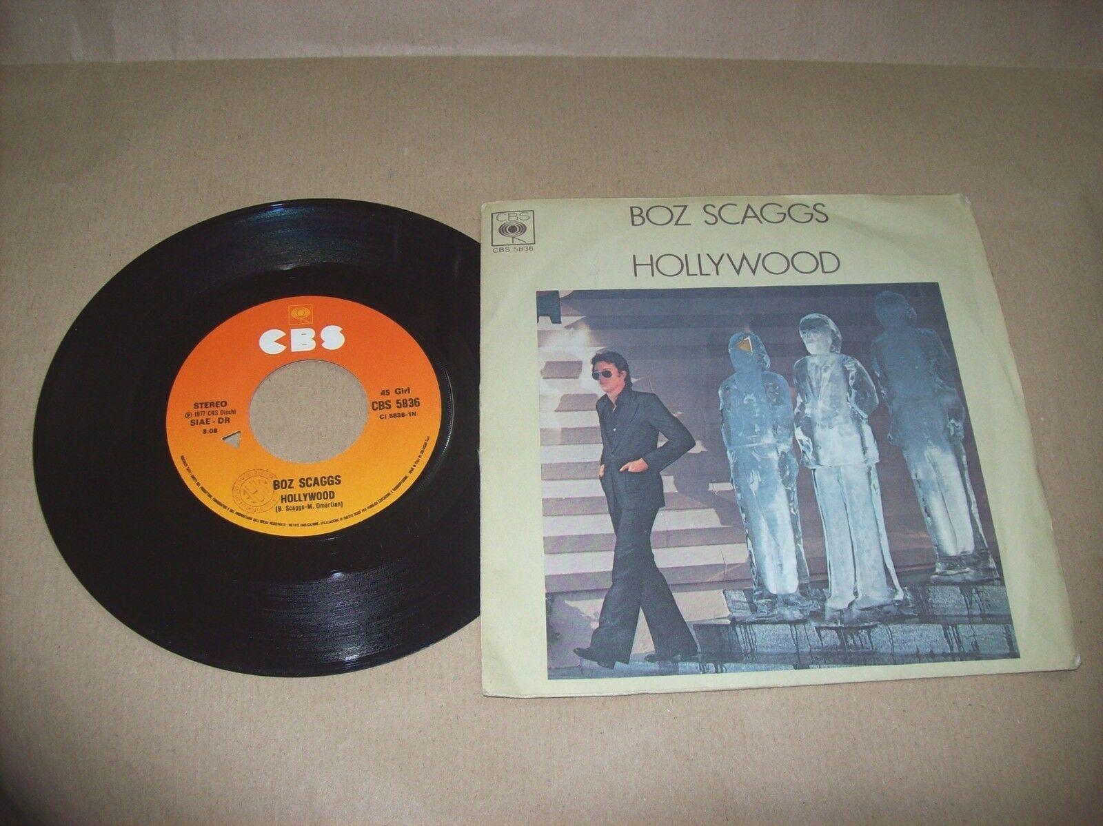 BOZ SCAGGS HOLLYWOOD / WE'RE WAITING CBS 5836 45 GIRI 1977