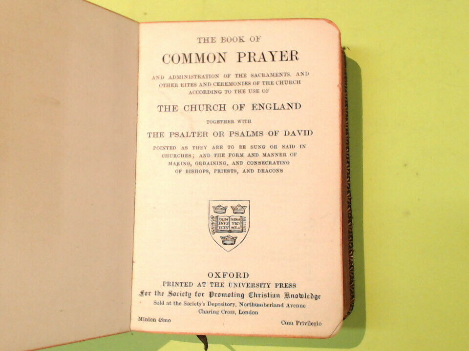 THE BOOK OF COMMON PRAYER OF THE CHURCH OF ENGLAND OXFORD UNIVERSITY PRESS - immagine 3