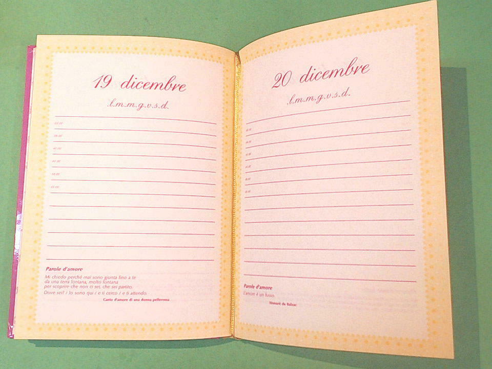 DIARIO SCOLASTICO VINTAGE SENSAZIONI MARI CART 1994 - immagine 4