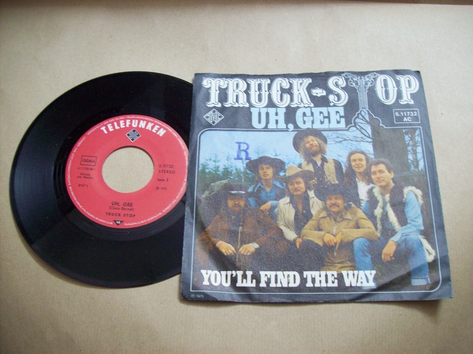TRUCK STOP UH GEE / YOU'LL FIND THE WAY TELEFUNKEN 6 11732 45 GIRI 1975