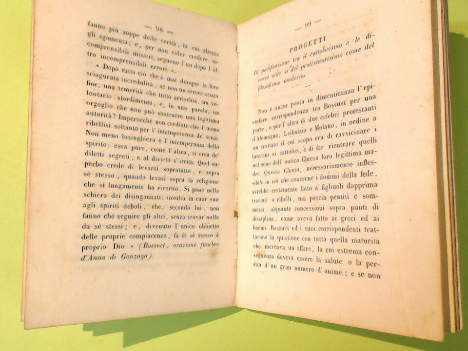I MIEI DUBBI OVVERO PROBLEMI SOPRA LA RELIGIONE E LA MORALE 1854 - immagine 4