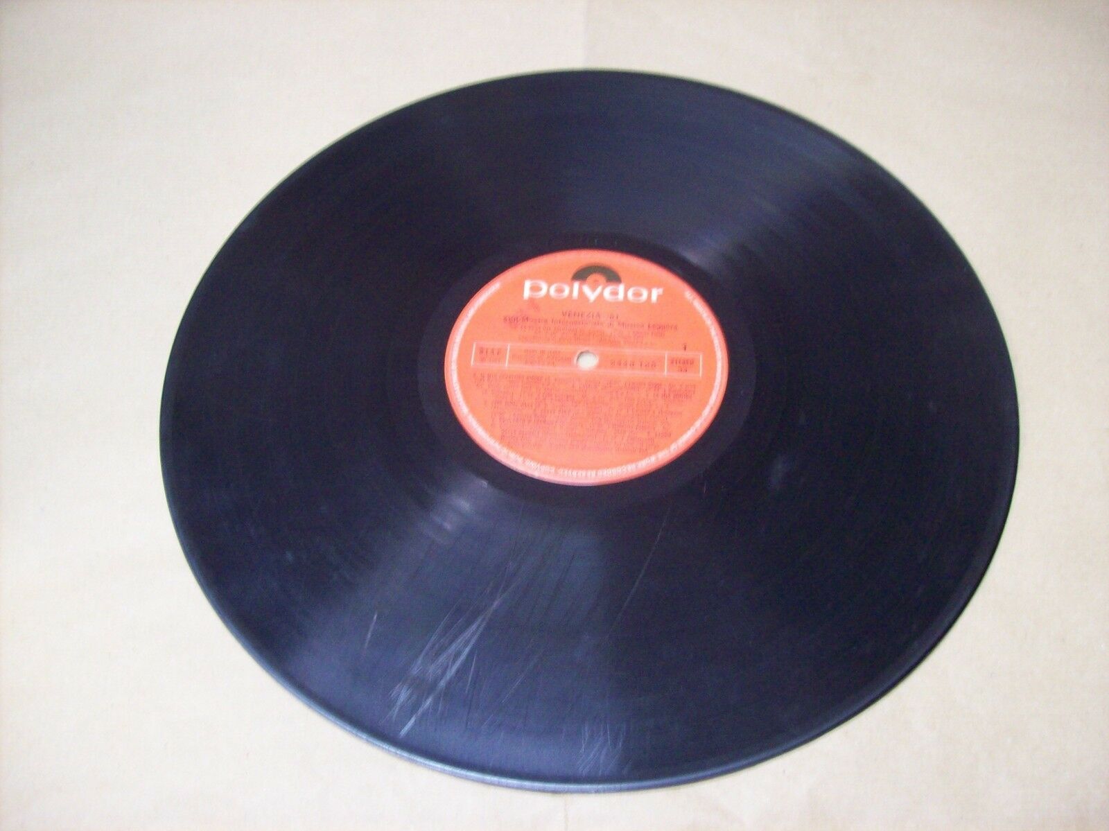 VENEZIA 81 XVII MOSTRA INTERNAZIONALE DI MUSICA LEGGERA POLYDOR 2448 128 33 GIRI